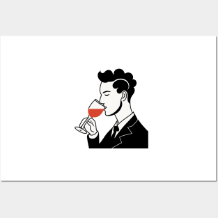 Wine Drinker Posters and Art